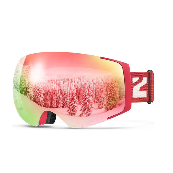 ZIONOR® X4 Magnetic Ski Goggles UV Protection Anti-fog for Men Women Adult
