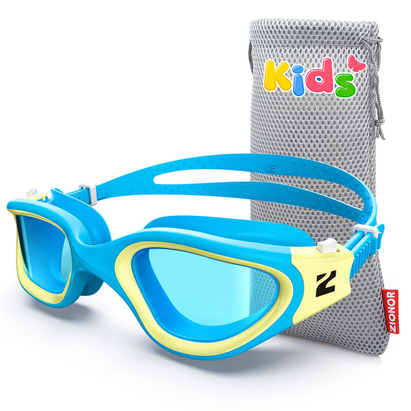 ZIONOR Kids Swim Goggles, G1MINI SE Anti-Fog Swimming Goggles for Kid Child 6-14