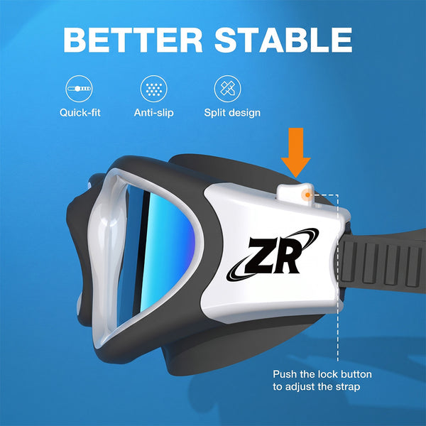 ZIONOR® G1 Polarized Swim Goggles Anti-fog UV Protection for Adult Men Women