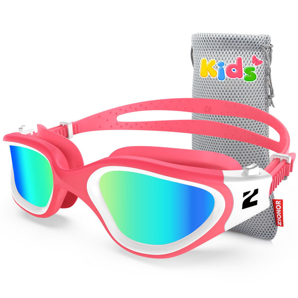 ZIONOR Kids Swim Goggles, G1MINI SE Anti-Fog Swimming Goggles for Kid Child 6-14
