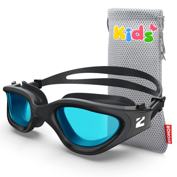 ZIONOR Kids Swim Goggles, G1MINI SE Anti-Fog Swimming Goggles for Kid Child 6-14