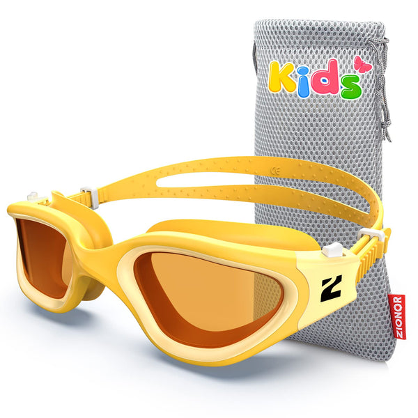 ZIONOR Kids Swim Goggles, G1MINI SE Anti-Fog Swimming Goggles for Kid Child 6-14