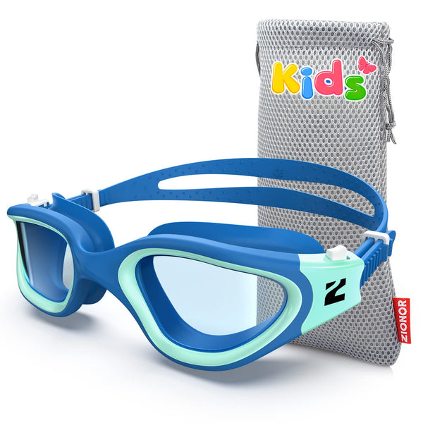 ZIONOR Kids Swim Goggles, G1MINI SE Anti-Fog Swimming Goggles for Kid Child 6-14