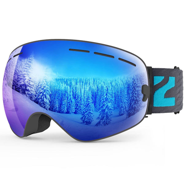 ZIONOR® X Ski Goggles - OTG Snowboard Goggles Detachable Lens for Men Women Adult
