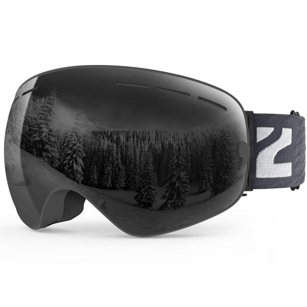 ski goggles all black ZIONOR® X Ski Goggles