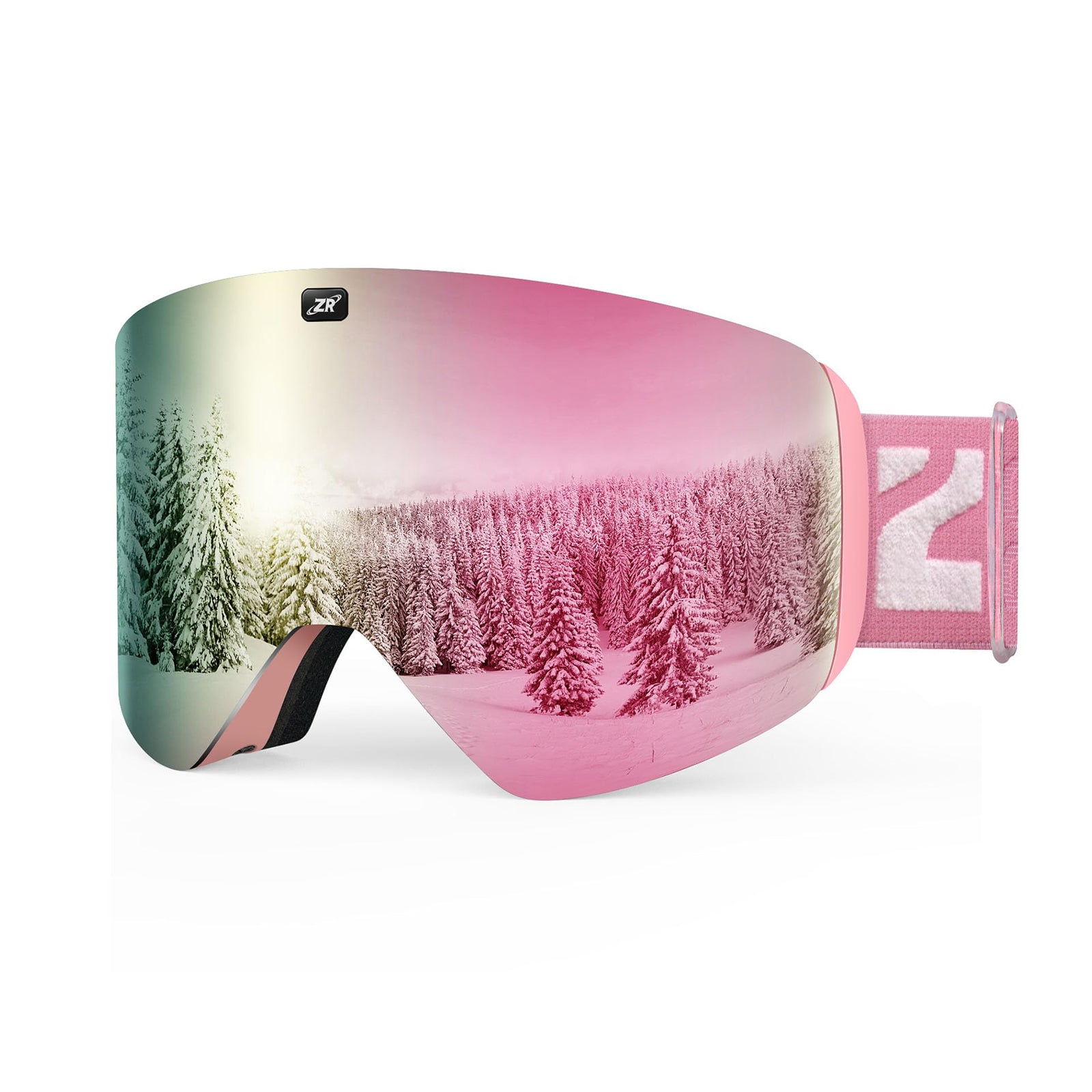 mirror ski goggles ZIONOR® X11 Ski Goggles Magnetic Cylindrical Snowboard Snow Goggles fo