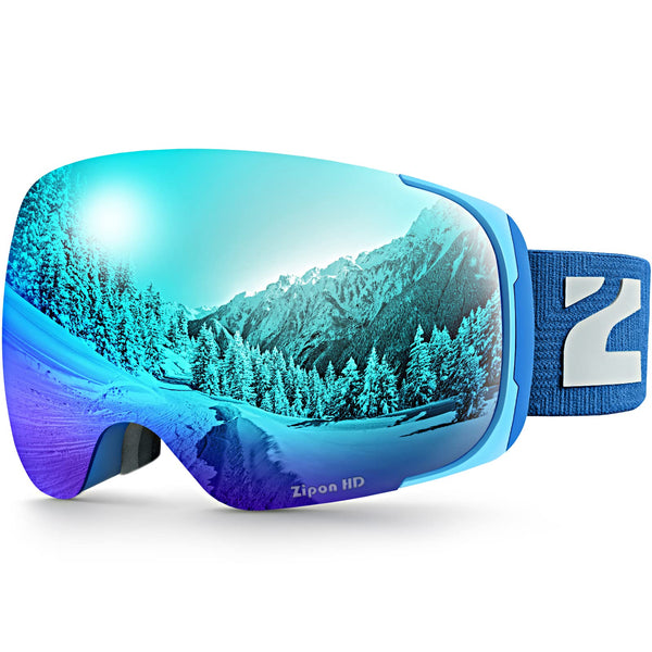 ZIONOR Ski Goggles, Z1 Zipon HD Lens Snow Snowboard Goggles for Men Women Adult