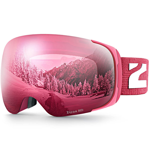 ZIONOR Ski Goggles, Z1 Zipon HD Lens Snow Snowboard Goggles for Men Women Adult