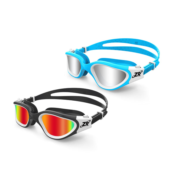 ZIONOR 2 Packs G1MNI Kids Polarized Swim Goggles Anti-fog UV Protection