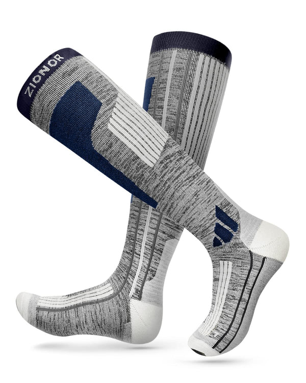 ZIONOR® Comfortable Merino Wool Ski Socks for Men Women
