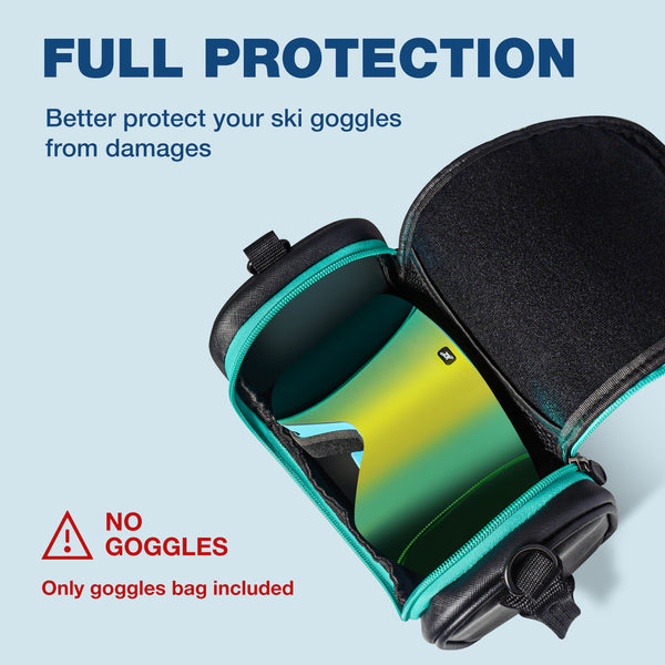 ZIONOR Ski Goggles Case, Multifunction Protective Bag for Ski Goggles