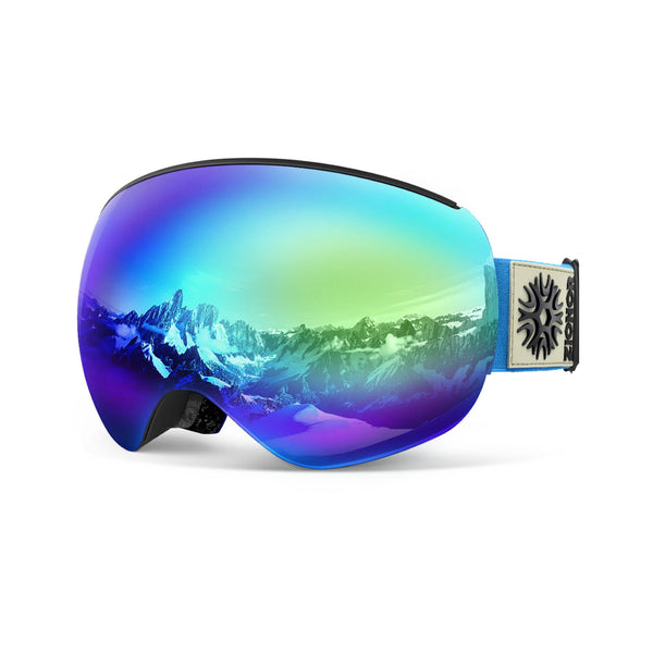ZIONOR X4 PRO Magnetic Ski Goggles UV Protection Anti-fog for Men Women Adult
